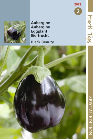 Eggplant Black Beauty (Solanum) 225 seeds HT